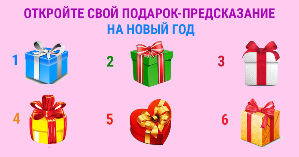 Откройте свой подарок-предсказание на Новый год. Тест.